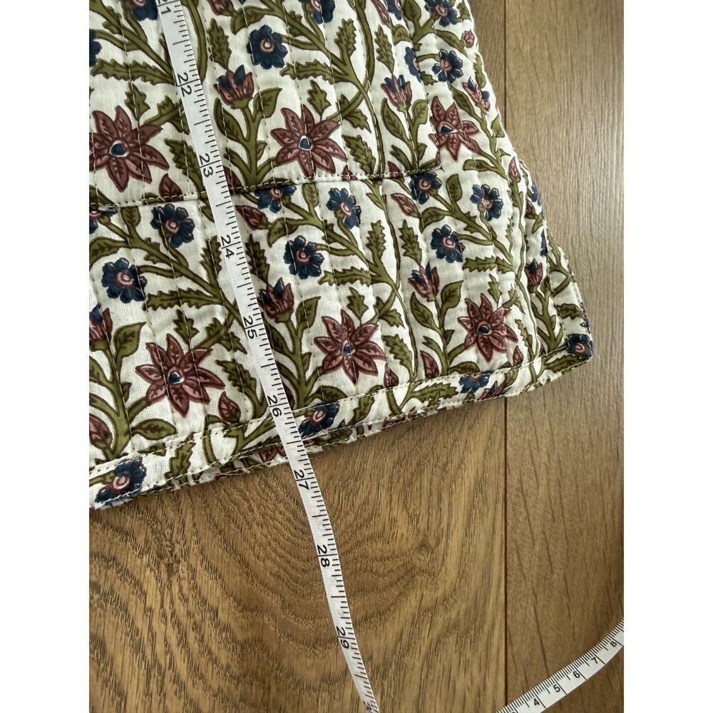 THE VERMONT COUNTRY STORE S quilted cotton floral coat barn jacket reversible - Picture 9 of 10
